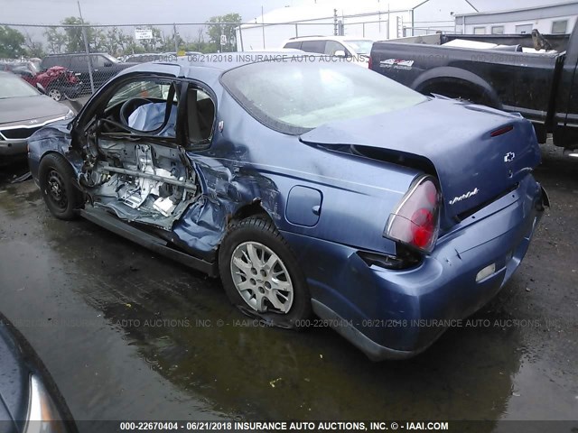 2G1WW12E1Y9280125 - 2000 CHEVROLET MONTE CARLO LS 蓝色 照片 3