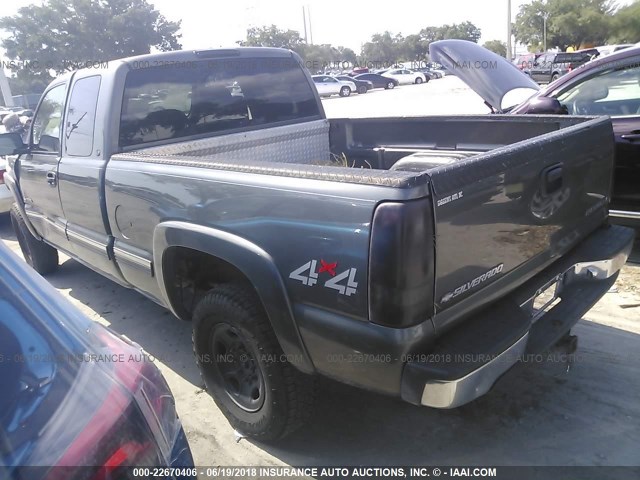 1GCGK29U3YZ101826 - 2000 CHEVROLET SILVERADO K2500 GRAY photo 3