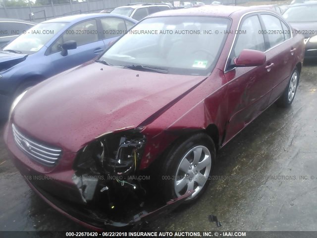 KNAGE123385226199 - 2008 KIA OPTIMA LX/EX MAROON photo 6