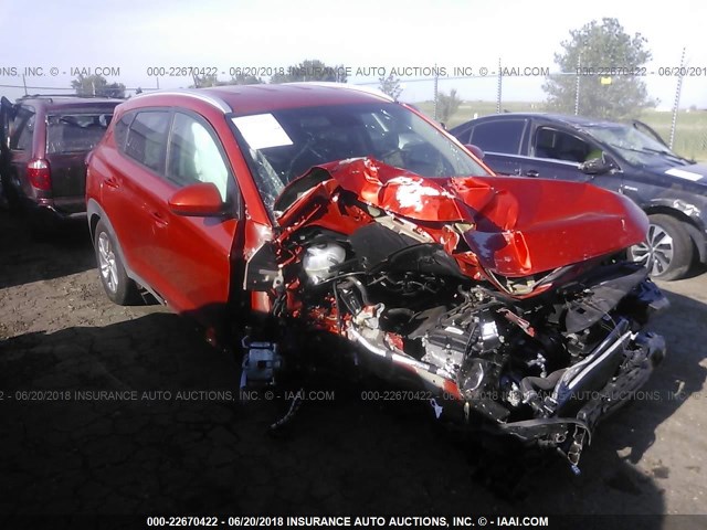 KM8J3CA40HU417083 - 2017 HYUNDAI TUCSON LIMITED/SPORT AND ECO/SE ORANGE photo 1