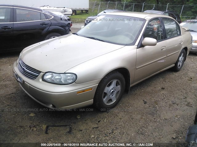 1G1NE52J12M524529 - 2002 CHEVROLET MALIBU LS TAN photo 2