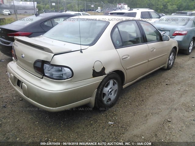 1G1NE52J12M524529 - 2002 CHEVROLET MALIBU LS TAN photo 4