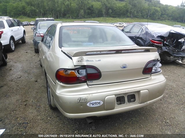 1G1NE52J12M524529 - 2002 CHEVROLET MALIBU LS TAN photo 6