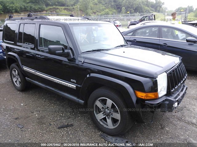 1J8HG48N16C323012 - 2006 JEEP COMMANDER შავი ფოტო 1