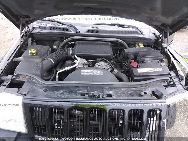 1J8HG48N16C323012 - 2006 JEEP COMMANDER შავი ფოტო 10