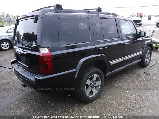 1J8HG48N16C323012 - 2006 JEEP COMMANDER შავი ფოტო 4