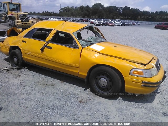 2FABP7AV7BX179137 - 2011 FORD CROWN VICTORIA S YELLOW photo 1