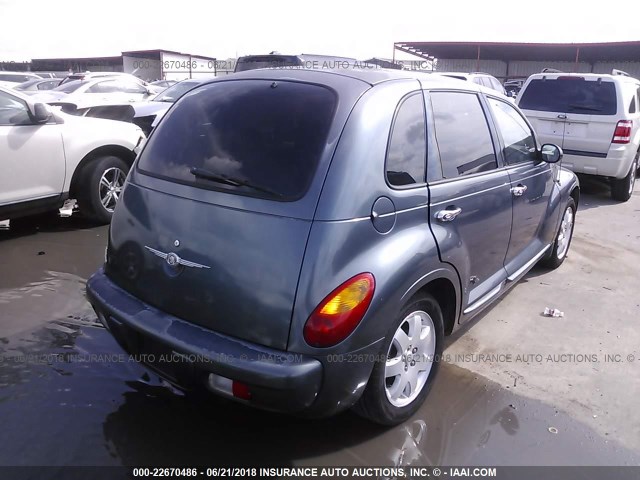 3C8FY58B13T501359 - 2003 CHRYSLER PT CRUISER TOURING BLUE photo 4