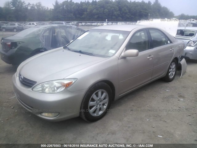 4T1BE30K64U847659 - 2004 TOYOTA CAMRY LE/XLE/SE თაფლისფერი ფოტო 2