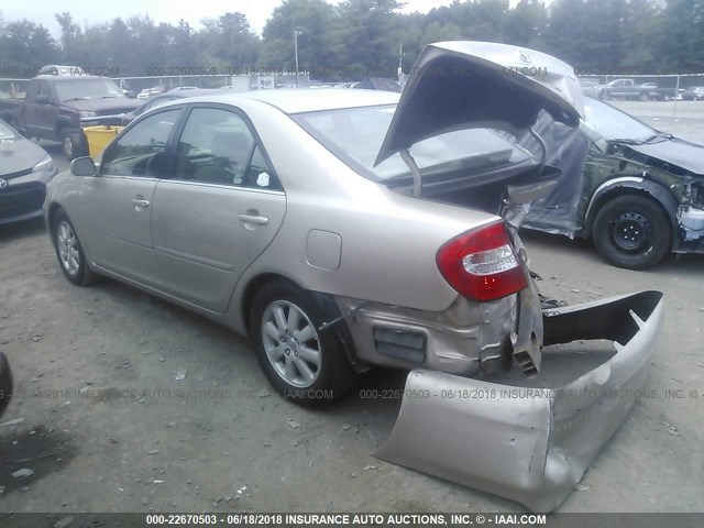 4T1BE30K64U847659 - 2004 TOYOTA CAMRY LE/XLE/SE თაფლისფერი ფოტო 3