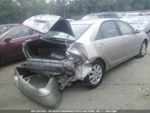 4T1BE30K64U847659 - 2004 TOYOTA CAMRY LE/XLE/SE თაფლისფერი ფოტო 4