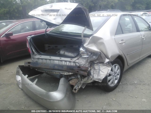 4T1BE30K64U847659 - 2004 TOYOTA CAMRY LE/XLE/SE თაფლისფერი ფოტო 6