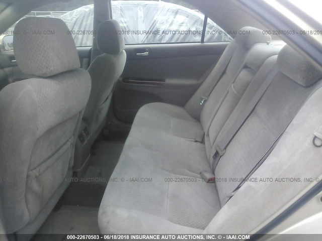4T1BE30K64U847659 - 2004 TOYOTA CAMRY LE/XLE/SE თაფლისფერი ფოტო 8