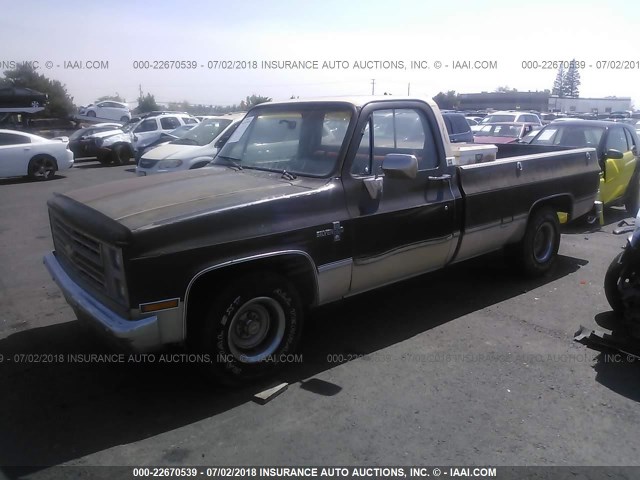 1GCER14K9HJ142205 - 1987 CHEVROLET R10 BROWN photo 2