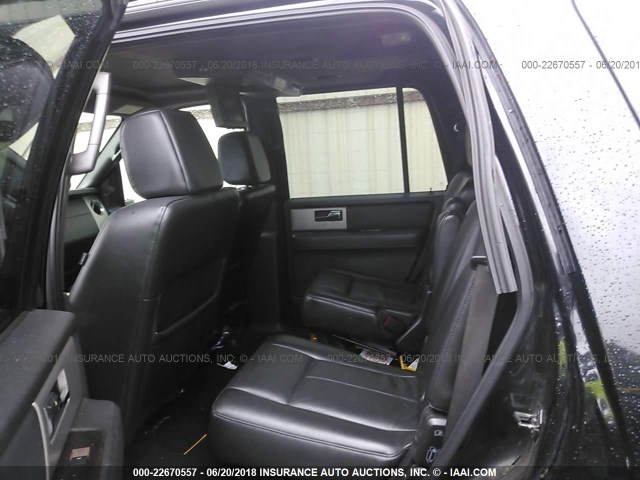 1FMFU19567LA66091 - 2007 FORD EXPEDITION LIMITED BLACK photo 8