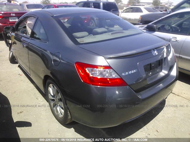 2HGFG11989H509773 - 2009 HONDA CIVIC EXL GRAY photo 3