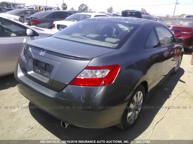 2HGFG11989H509773 - 2009 HONDA CIVIC EXL GRAY photo 4