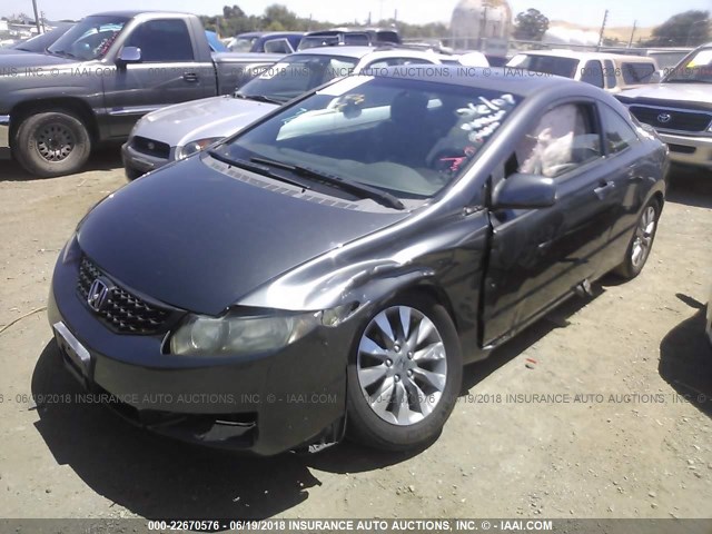 2HGFG11989H509773 - 2009 HONDA CIVIC EXL GRAY photo 6
