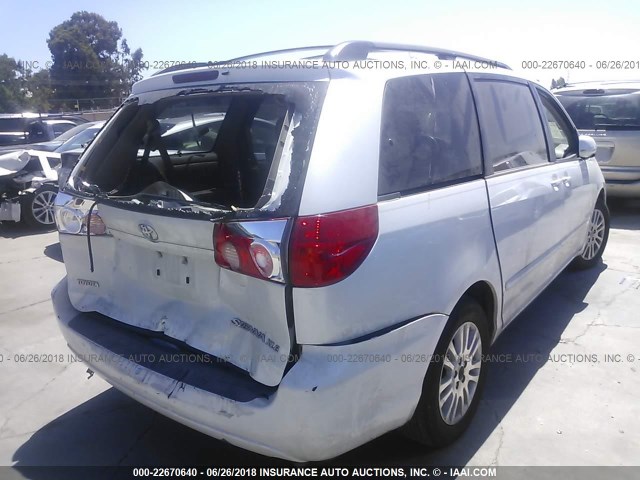 5TDZK22C97S081351 - 2007 TOYOTA SIENNA XLE/XLE LIMITED WHITE photo 4