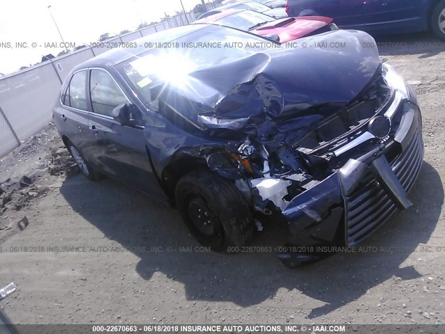 4T1BF1FK2FU909893 - 2015 TOYOTA CAMRY LE/XLE/SE/XSE BLUE photo 1