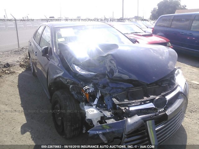 4T1BF1FK2FU909893 - 2015 TOYOTA CAMRY LE/XLE/SE/XSE BLUE photo 6
