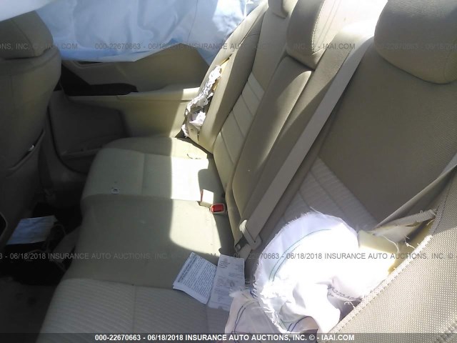 4T1BF1FK2FU909893 - 2015 TOYOTA CAMRY LE/XLE/SE/XSE BLUE photo 8