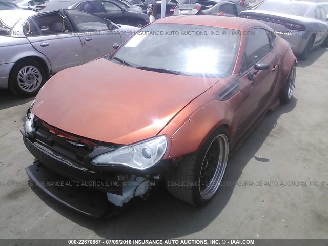 JF1ZNAA11D1732505 - 2013 TOYOTA SCION FR-S ORANGE photo 2