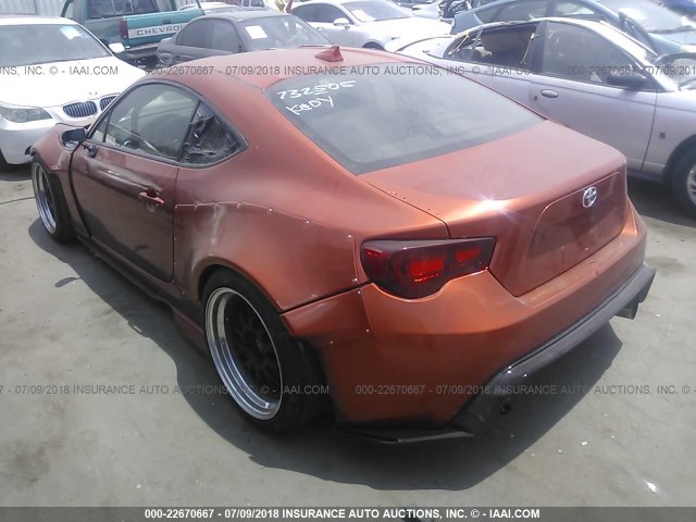 JF1ZNAA11D1732505 - 2013 TOYOTA SCION FR-S ORANGE photo 3