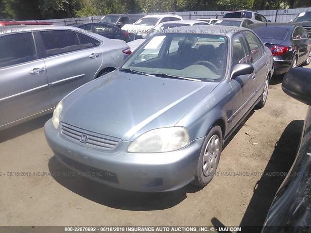 2HGEJ6619YH517005 - 2000 HONDA CIVIC SE GRAY photo 2