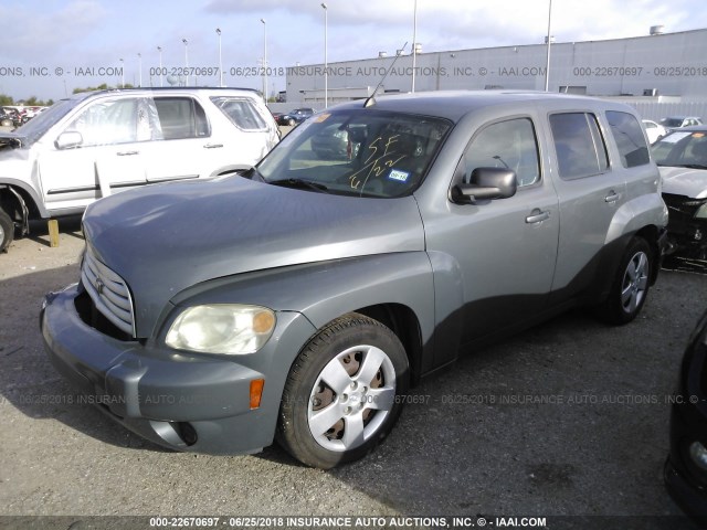 3GNCA13D68S707145 - 2008 CHEVROLET HHR LS GRAY photo 2