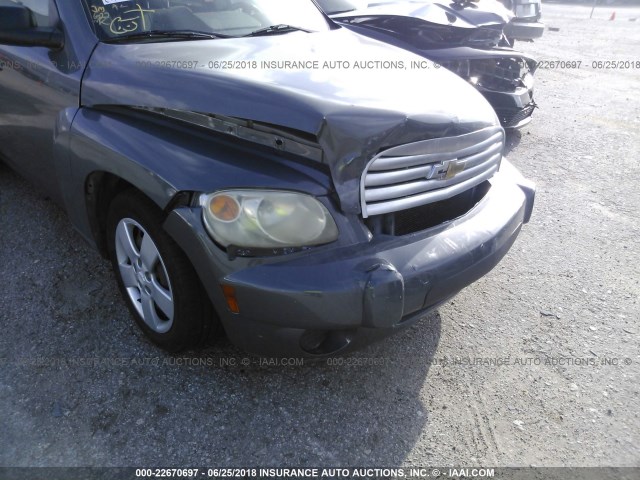 3GNCA13D68S707145 - 2008 CHEVROLET HHR LS GRAY photo 6