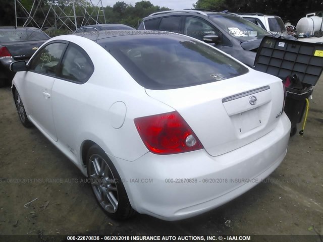 JTKDE167760075518 - 2006 TOYOTA SCION TC 白色 照片 3