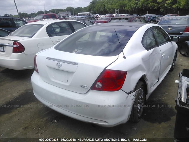 JTKDE167760075518 - 2006 TOYOTA SCION TC 白色 照片 4