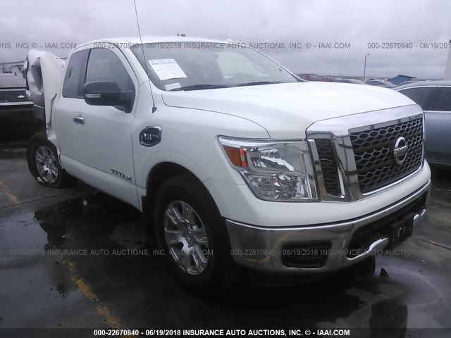 1N6AA1CJ4HN563043 - 2017 NISSAN TITAN S WHITE photo 1