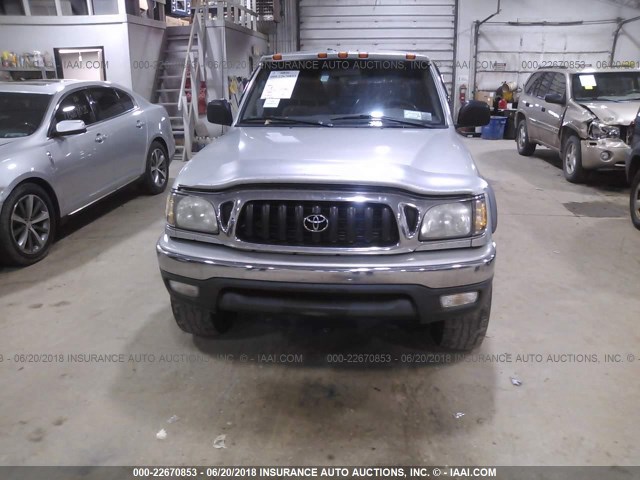 5TEWN72N51Z784822 - 2001 TOYOTA TACOMA XTRACAB SILVER photo 6