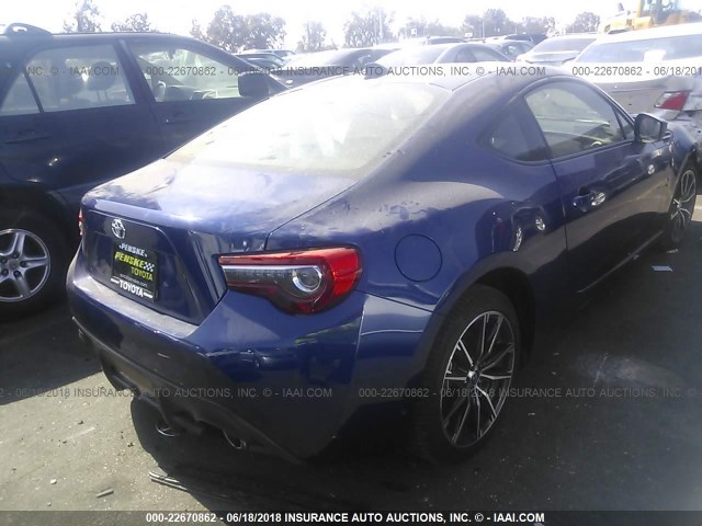 JF1ZNAA10H8711366 - 2017 TOYOTA 86 SPECIAL EDITION BLUE photo 4