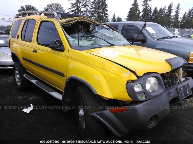 5N1ED28TX3C627288 - 2003 NISSAN XTERRA XE/SE YELLOW photo 1