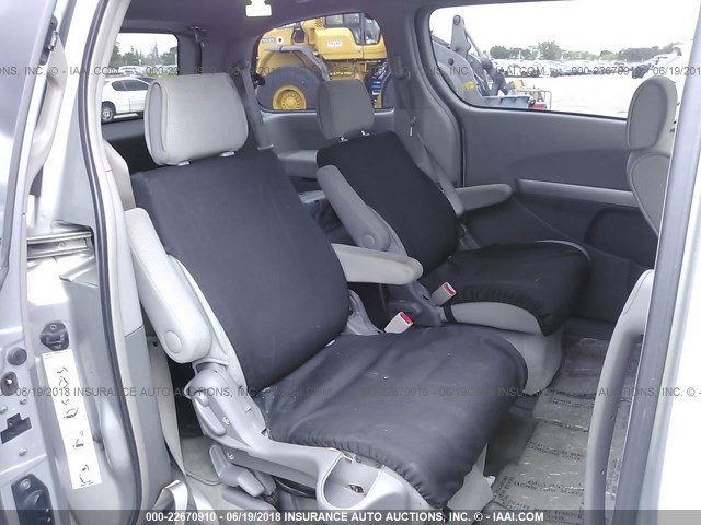 5N1BV28U08N121134 - 2008 NISSAN QUEST S/SE/SL SILVER photo 8