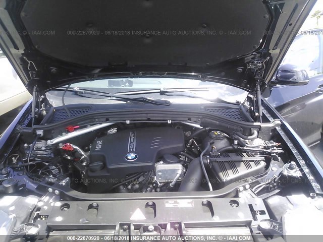 5UXXW3C55G0M89638 - 2016 BMW X4 XDRIVE28I BLACK photo 10