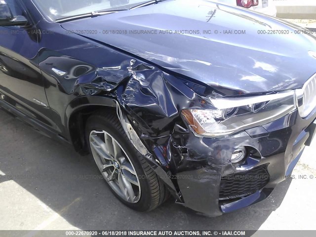 5UXXW3C55G0M89638 - 2016 BMW X4 XDRIVE28I BLACK photo 6