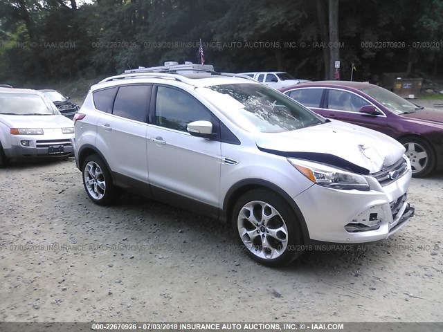 1FMCU9J90GUC16433 - 2016 FORD ESCAPE TITANIUM SILVER photo 1