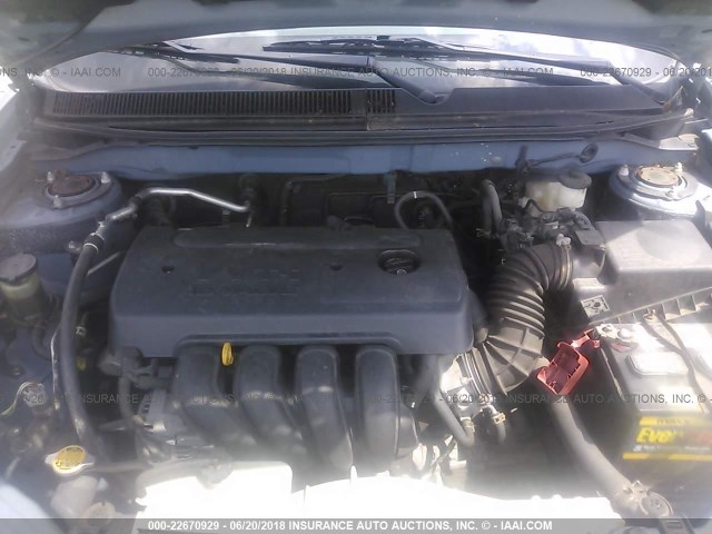 2T1KR32E06C596332 - 2006 TOYOTA COROLLA MATRIX XR Light Blue photo 10