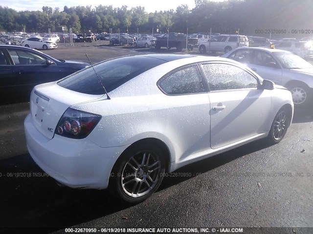 JTKDE167980269941 - 2008 TOYOTA SCION TC 白色 照片 4