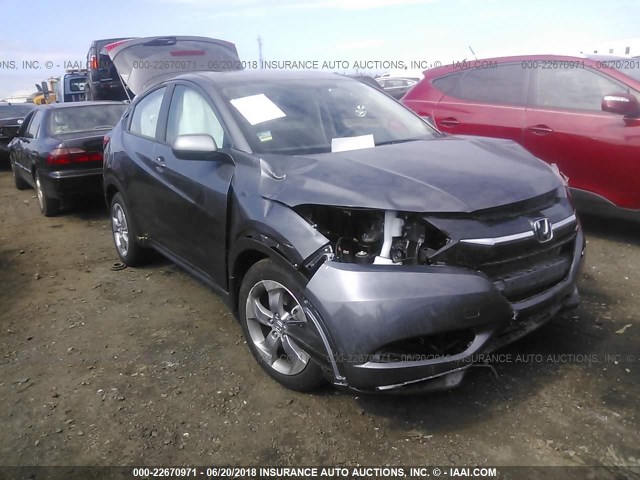 3CZRU6H38JG710185 - 2018 HONDA HR-V LX GRAY photo 1