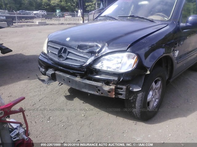 4JGAB54EXYA145632 - 2000 MERCEDES-BENZ ML 320 BLACK photo 6