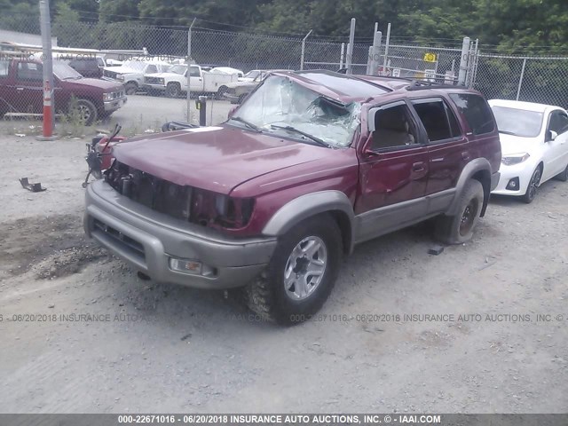 JT3HN87R0Y0271633 - 2000 TOYOTA 4RUNNER LIMITED RED photo 2