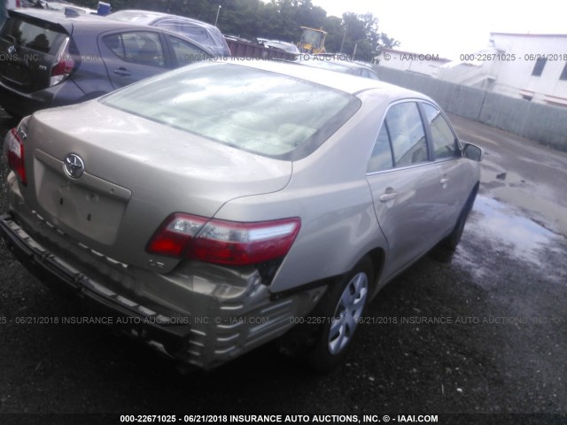 4T1BE46K87U017699 - 2007 TOYOTA CAMRY NEW GENERAT CE/LE/XLE/SE TAN photo 4