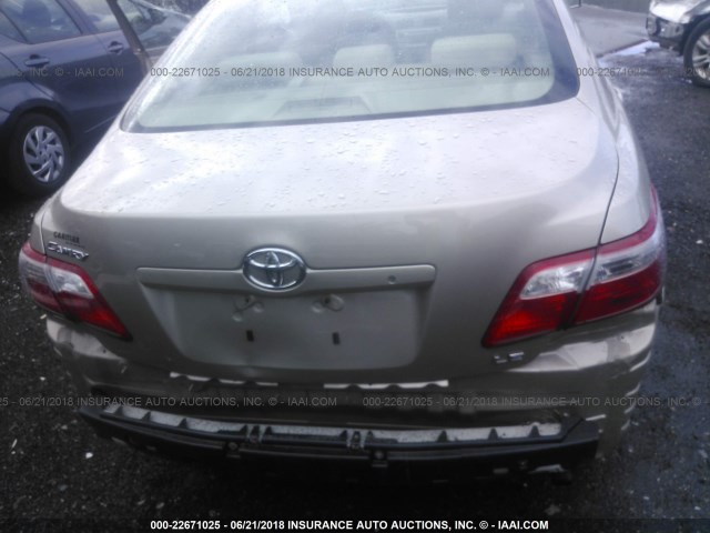 4T1BE46K87U017699 - 2007 TOYOTA CAMRY NEW GENERAT CE/LE/XLE/SE TAN photo 6