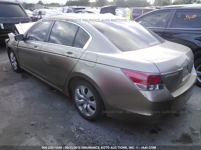 JHMCP26778C033837 - 2008 HONDA ACCORD EX GOLD photo 3