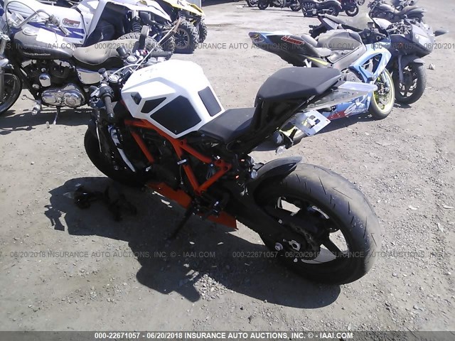 VBKVR9408EM905983 - 2014 KTM 1190 RC8 ORANGE photo 3